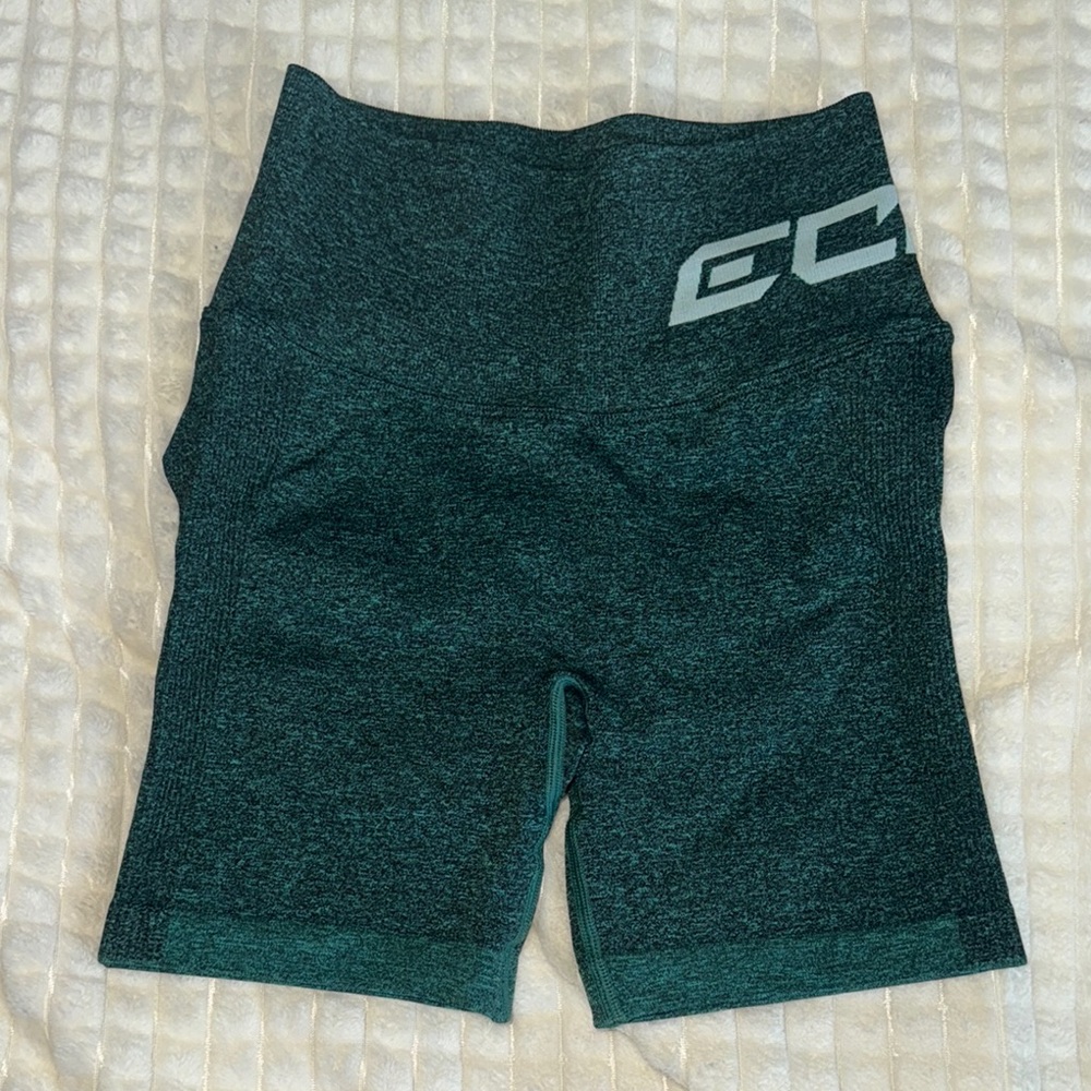 Green High-Waisted Shorts